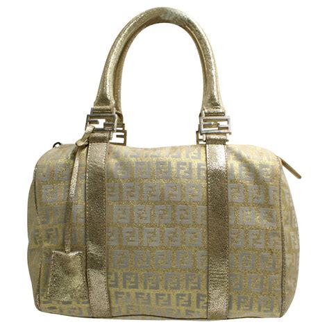 fendi zucchino forever boston bag|Fendi Zucchino Forever Bauletto Boston Bag .